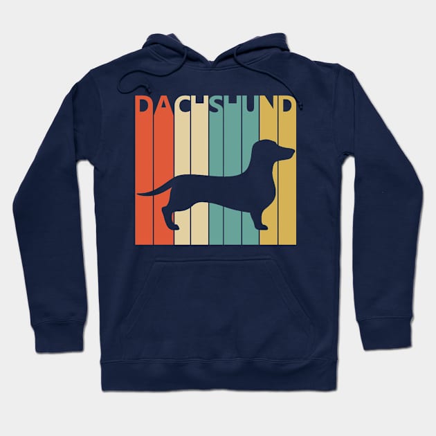 Vintage 1970s Dachshund Dog Owner Gift Hoodie by GWENT